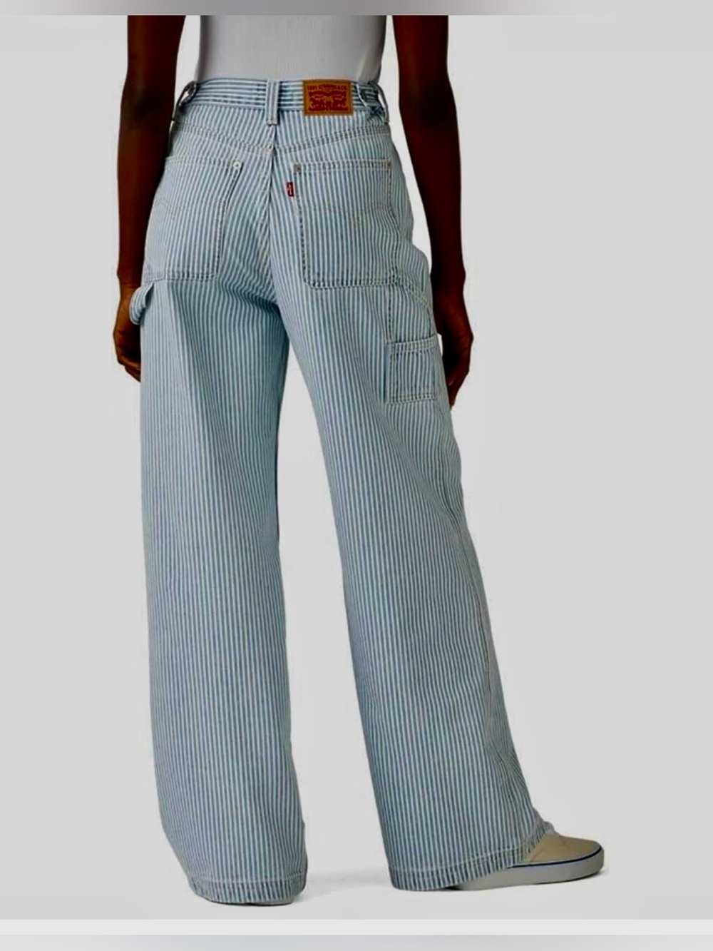LEVIS Cinch Baggy Striped Carpenter Jeans as 28
